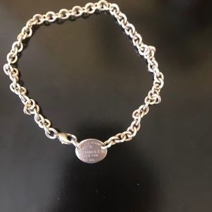 Tiffany Oval Tag Necklace